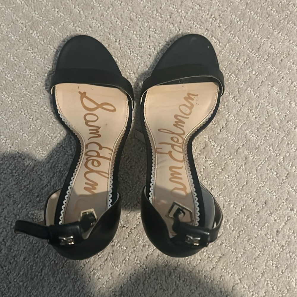 Sam Edelman Black Strappy Heels
